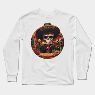 Cinco De Mayo - Mexican Skull Long Sleeve T-Shirt